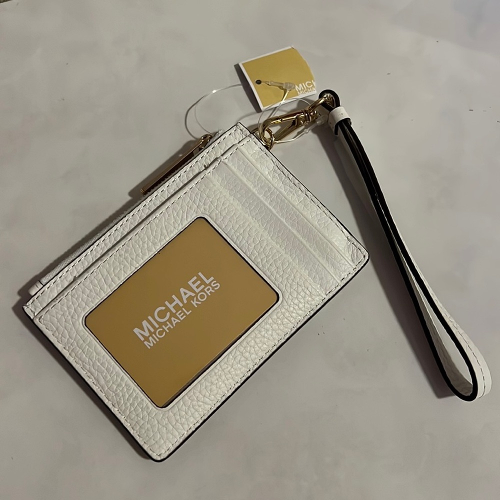 NEW! Michael Kors Coin Purse Leather Wristlet